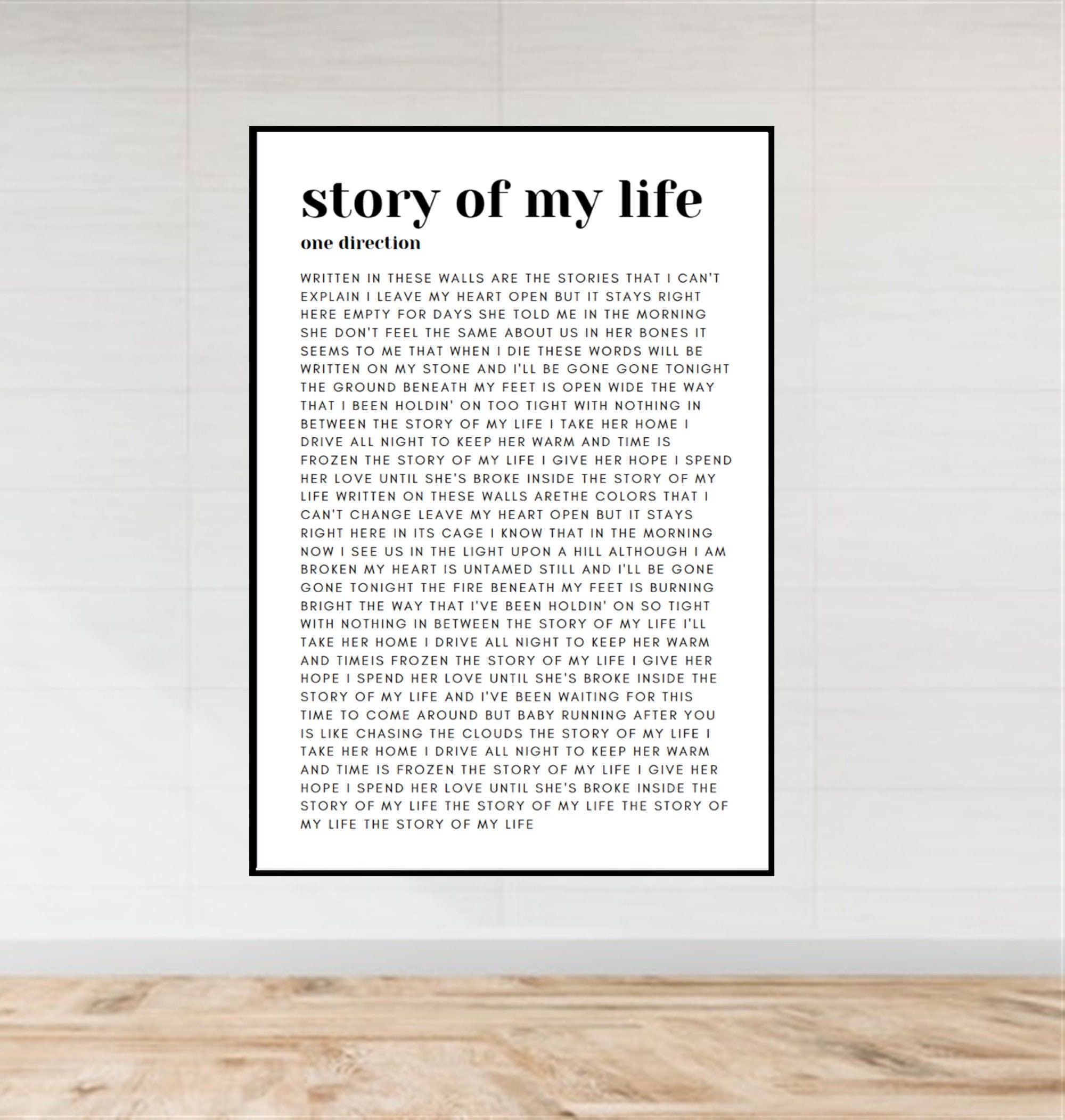 Story Of My Life - One Direction #fyp #lyric, One Direction